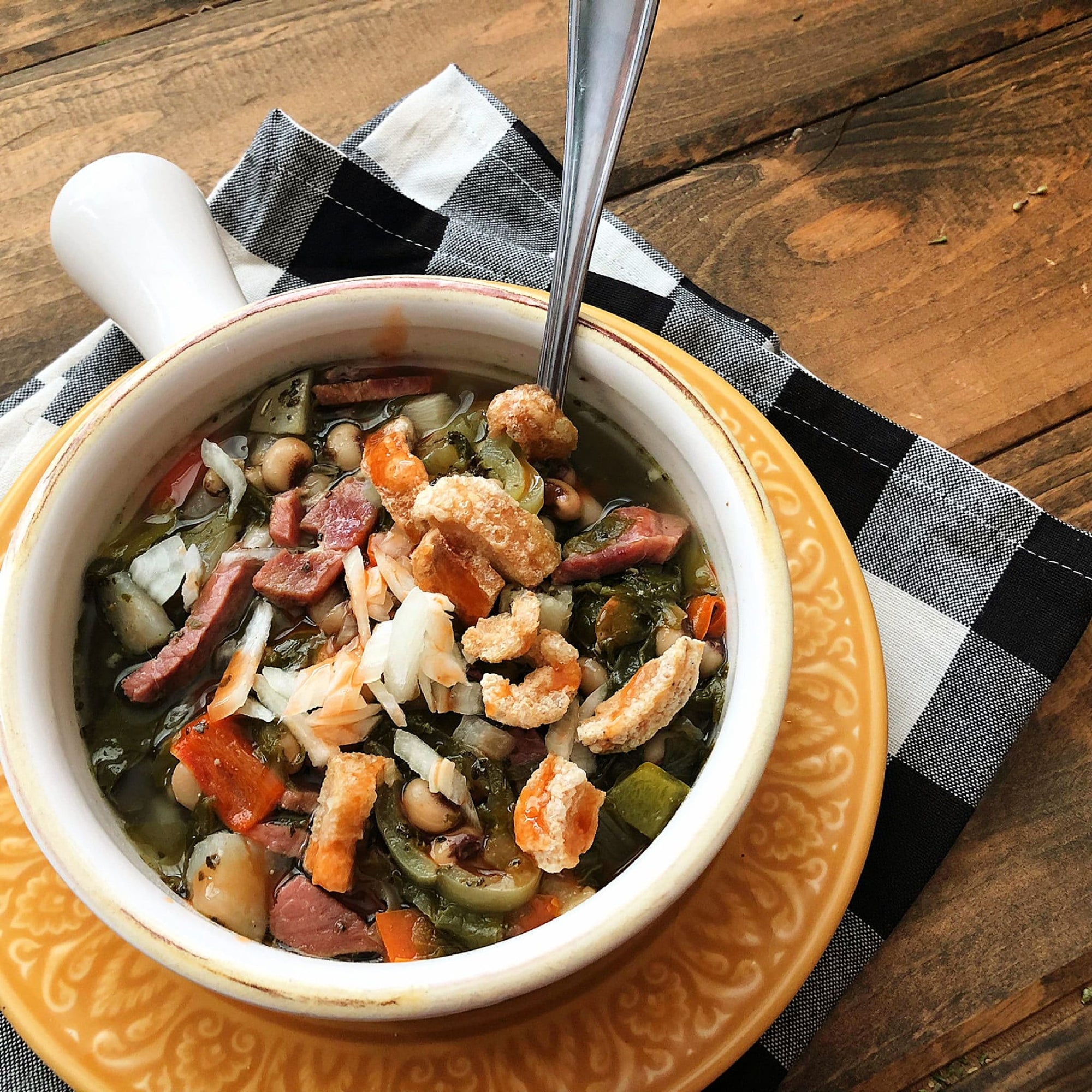 NEW YEAR'S BLACK-EYED PEA & TURNIP SALAD SOUP