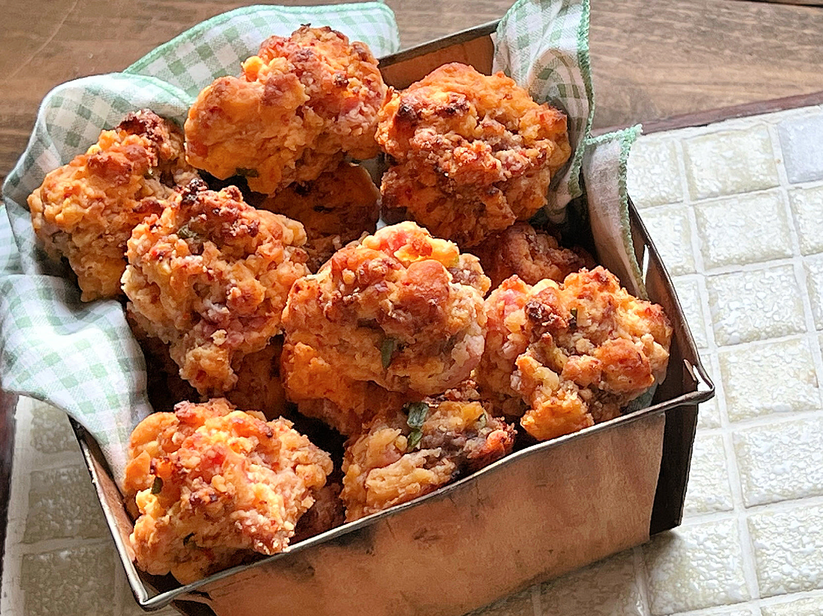 Country Ham & Pimento Cheese Sausage Balls